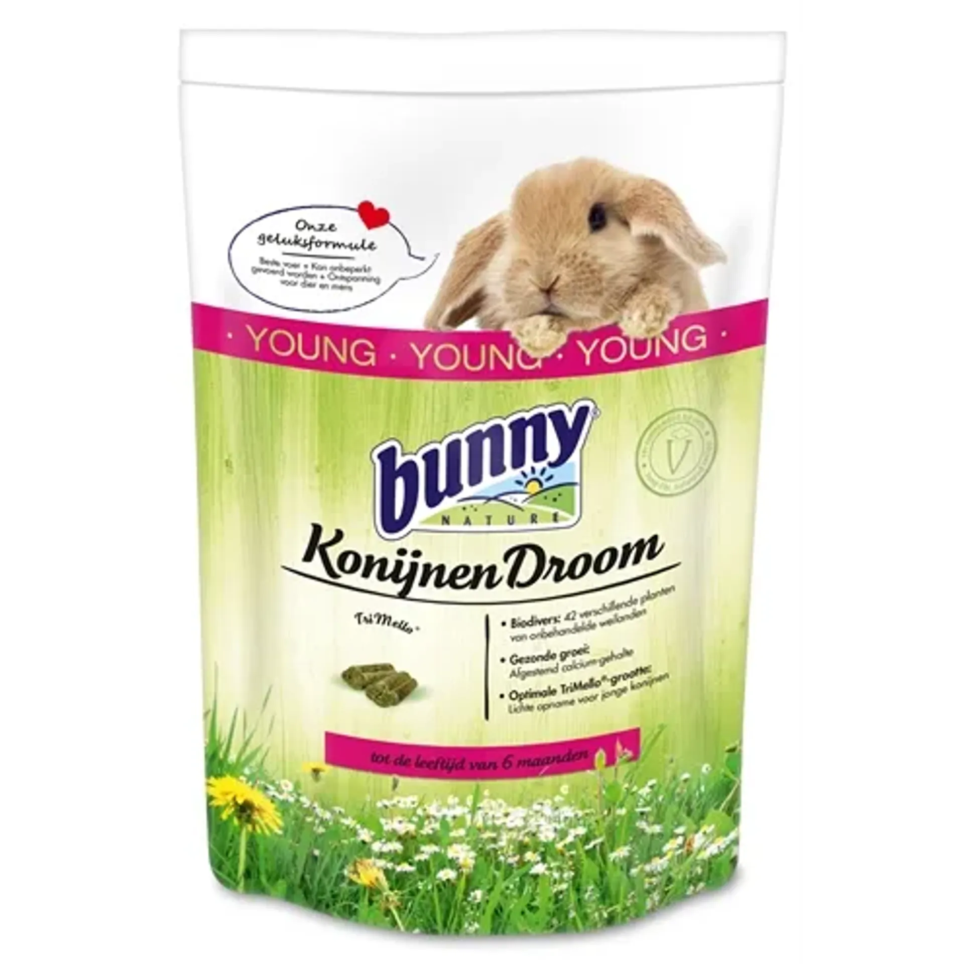 BUNNY NATURE KONIJNENDROOM YOUNG 1,5 KG