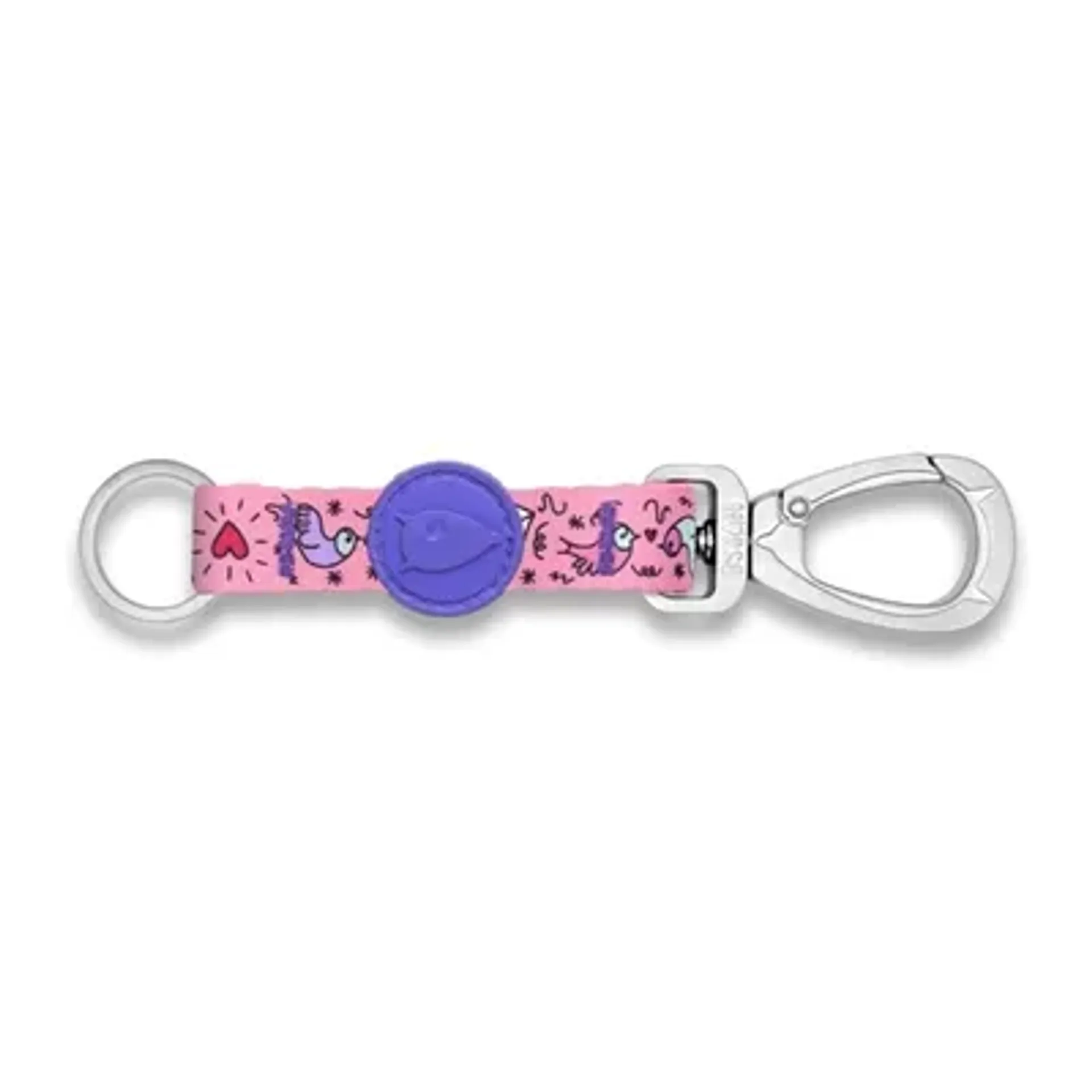 MORSO KEY CORD SLEUTELHANGER GERECYCLED SWEET TWEET ROZE M
