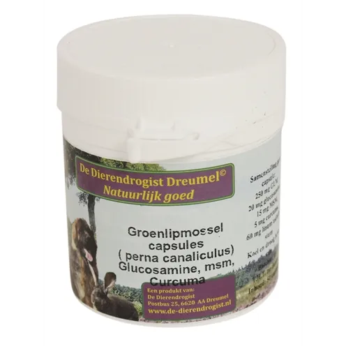 DIERENDROGIST GROENLIPMOSSEL MET GLUCOSAMINE / MSM / CURCUMA 50 ST DIERENDROGIST GROENLIPMOSSEL MET GLUCOSAMINE / MSM / CURCUMA 50 ST