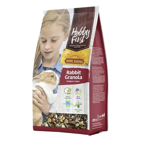 HOBBYFIRST HOPEFARMS RABBIT GRANOLA 2 KG HOBBYFIRST HOPEFARMS RABBIT GRANOLA 2 KG