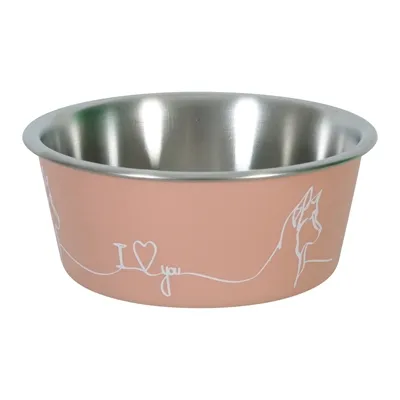 ZOLUX LOVE VOERBAK HOND ROZE 20,6 CM 1.7 LTR ZOLUX LOVE VOERBAK HOND ROZE 20,6 CM 1.7 LTR