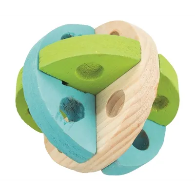 TRIXIE SPEEL EN SNACKBAL HOUT 8 CM TRIXIE SPEEL EN SNACKBAL HOUT 8 CM