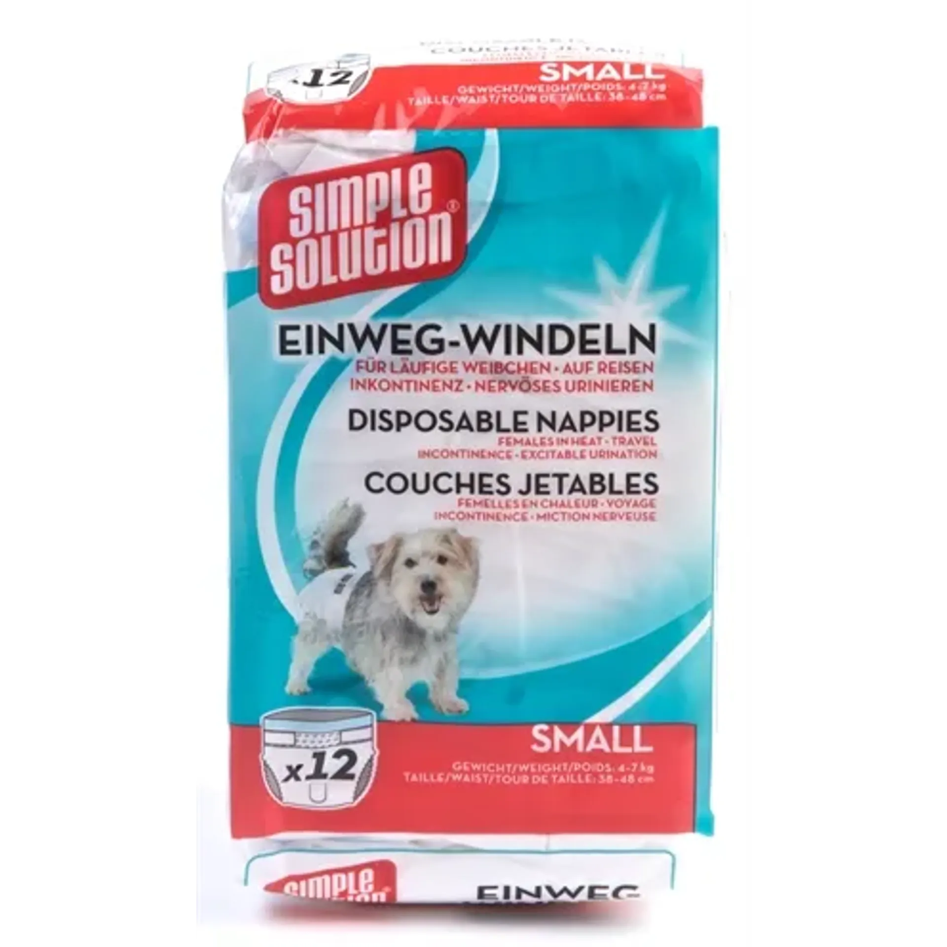 SIMPLE SOLUTION WEGWERP HONDEN LUIER SMALL 12 ST 38-48 CM