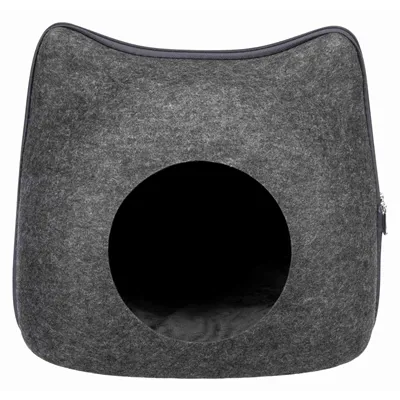 TRIXIE RELAX IGLO KAT VILT GRIJS 38X37X35 CM TRIXIE RELAX IGLO KAT VILT GRIJS 38X37X35 CM