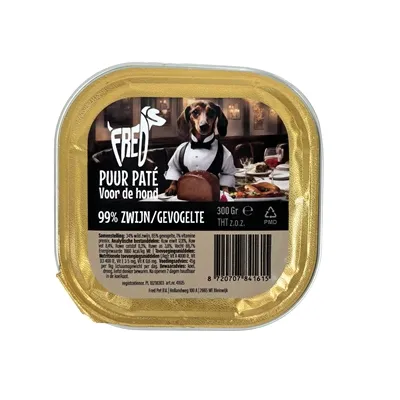 FREDS KUIPJE HOND PUUR WILD ZWIJN / GEVOGELTE 9X300 GR FREDS KUIPJE HOND PUUR WILD ZWIJN / GEVOGELTE 9X300 GR