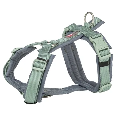 TRIXIE HONDENTUIG PREMIUM TREKKING SALIE GROEN / GRAFIET GRIJS 44-53X2 CM TRIXIE HONDENTUIG PREMIUM TREKKING SALIE GROEN / GRAFIET GRIJS 44-53X2 CM