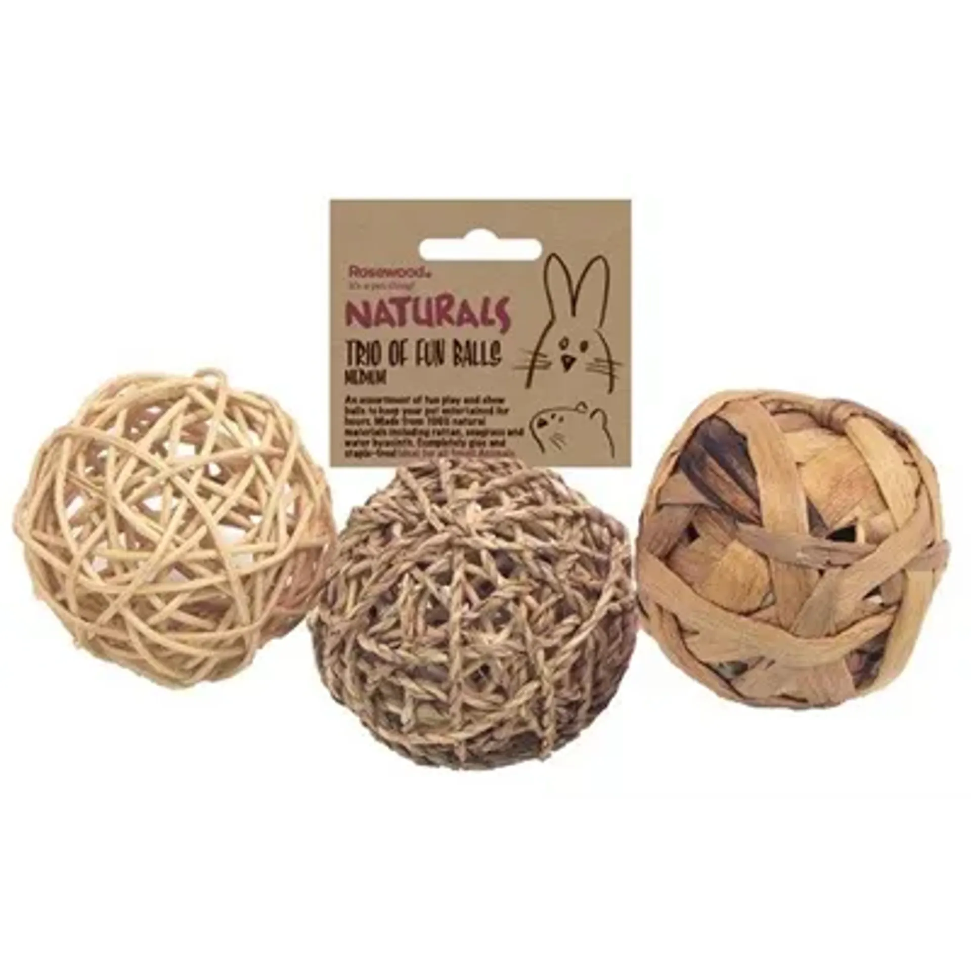 TRIO OF FUN BALLS MEDIUM 8 CM