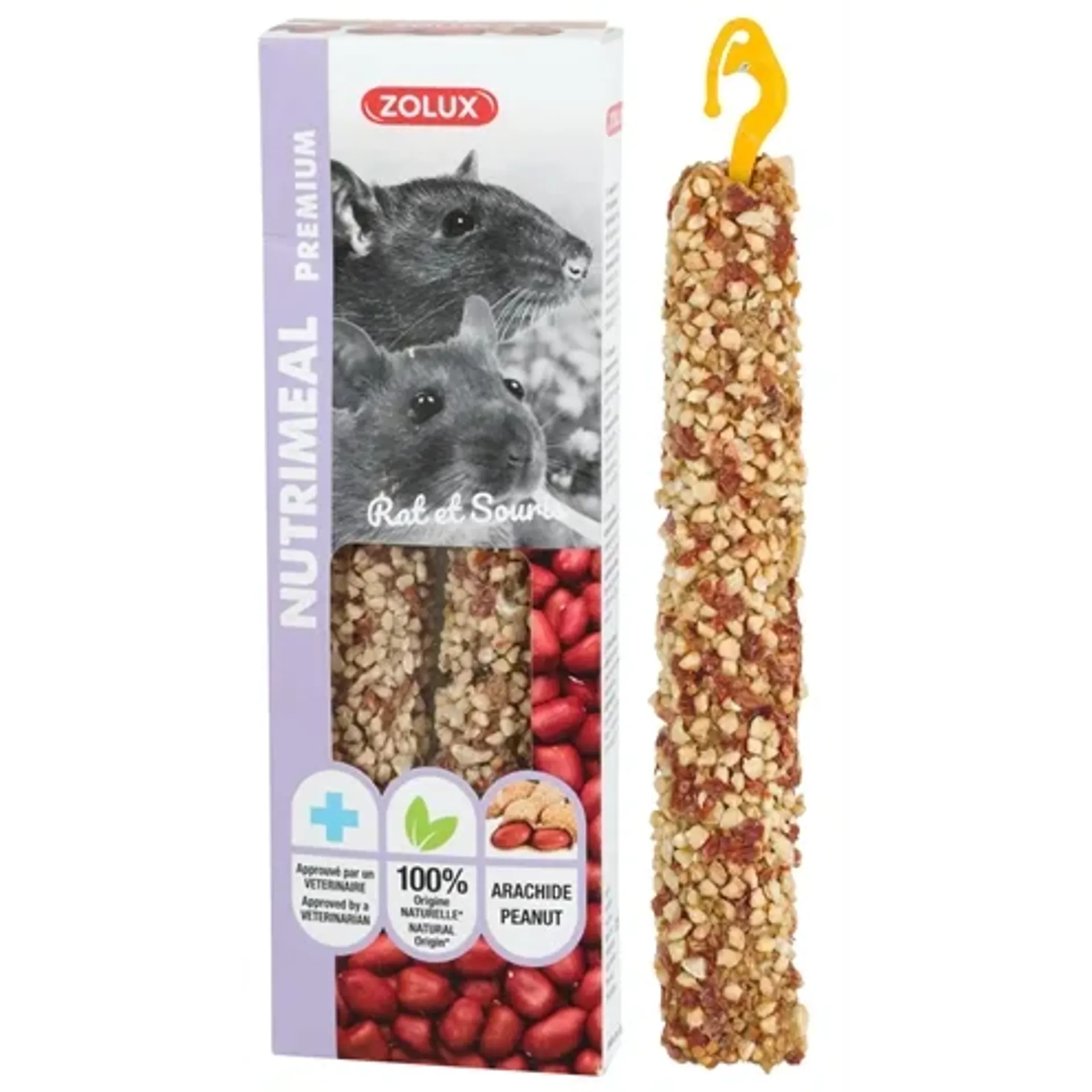ZOLUX NUTRIMEAL STICK RAT / MUIS PINDA 125 GR 2 ST