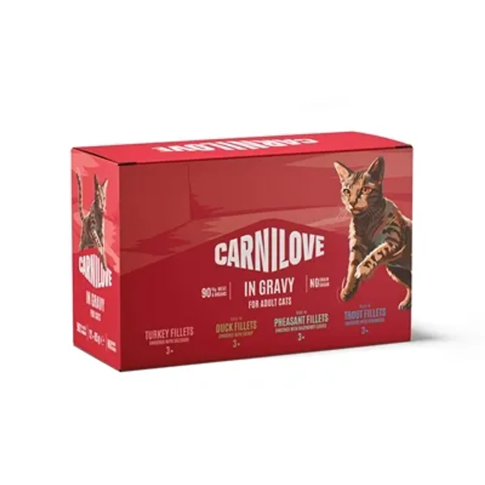CARNILOVE POUCH MULTIPACK IN GRAVY 12X85 GR