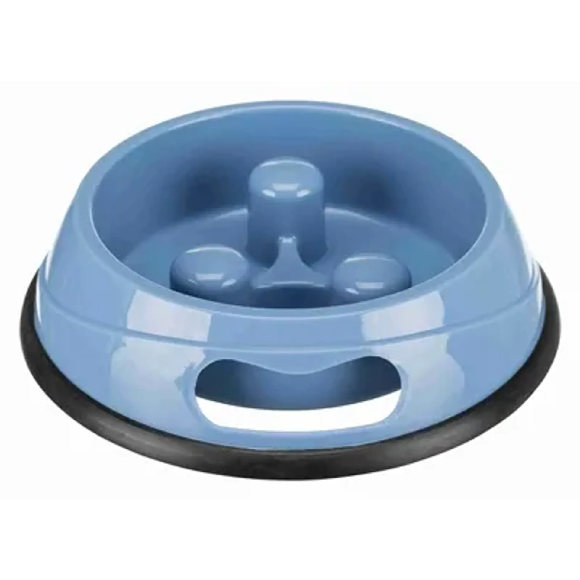TRIXIE VOERBAK SLOW FEED KUNSTSTOF ANTI-SLIP ASSORTI 20 CM 450 ML