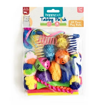 HAPPY PET TABBY PATCH BALLEN MULTIPACK 17X15X3,5 CM 24 ST HAPPY PET TABBY PATCH BALLEN MULTIPACK 17X15X3,5 CM 24 ST