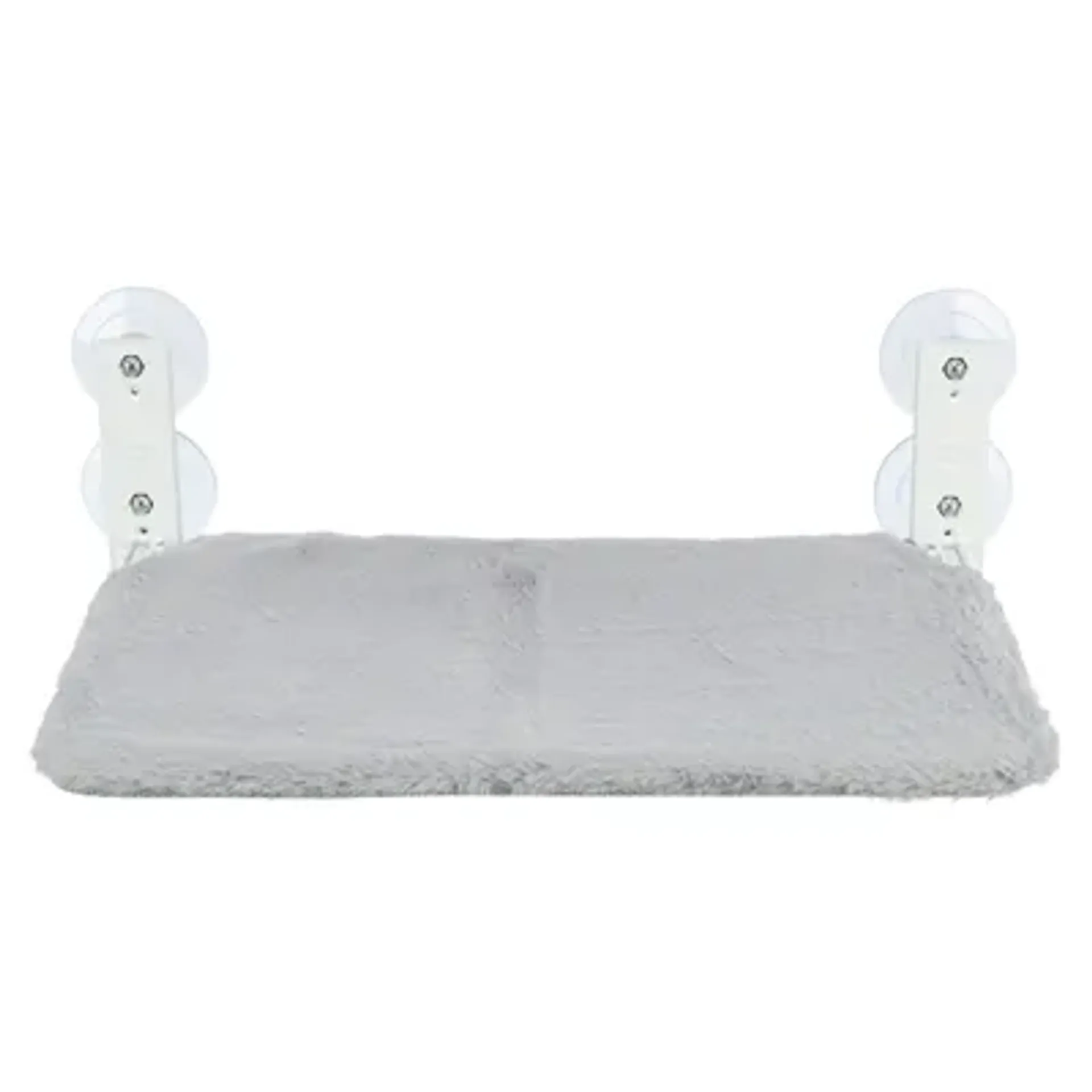 TRIXIE HANGMAT VOOR AAN RAAM OPVOUWBAAR PLUCHE / MESH WIT / GRIJS 58X34 CM
