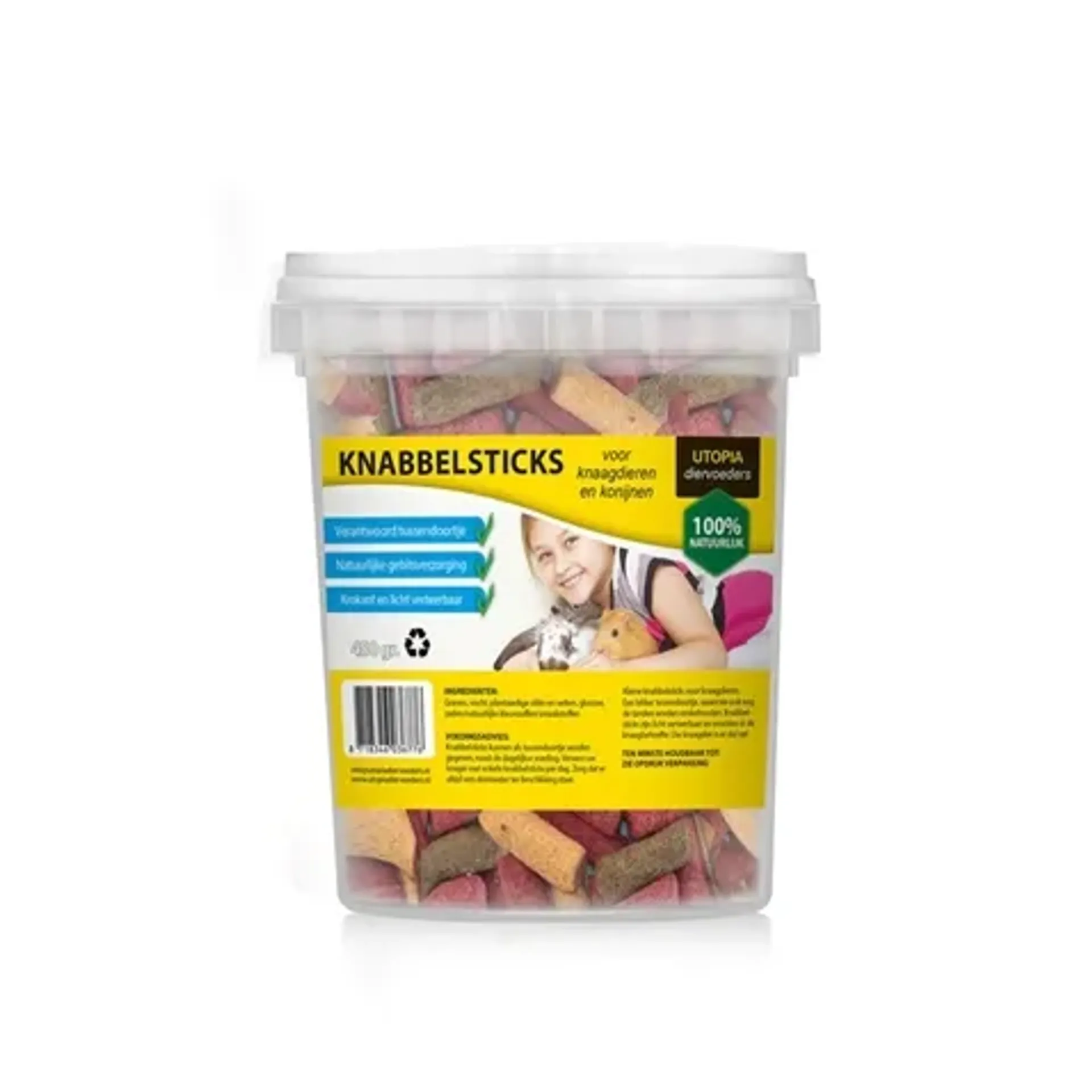 UTOPIA DIERTOTAAL KNABBELSTICKS 450 GR