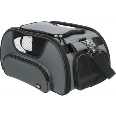 TRIXIE HONDENTAS VLIEGTUIGTAS WINGS GRIJS / ZWART 46X28X23 CM TRIXIE HONDENTAS VLIEGTUIGTAS WINGS GRIJS / ZWART 46X28X23 CM