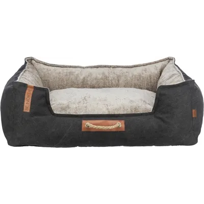 TRIXIE BE NORDIC HONDENMAND FOHR ZWART / ZAND 60X50X22 CM TRIXIE BE NORDIC HONDENMAND FOHR ZWART / ZAND 60X50X22 CM