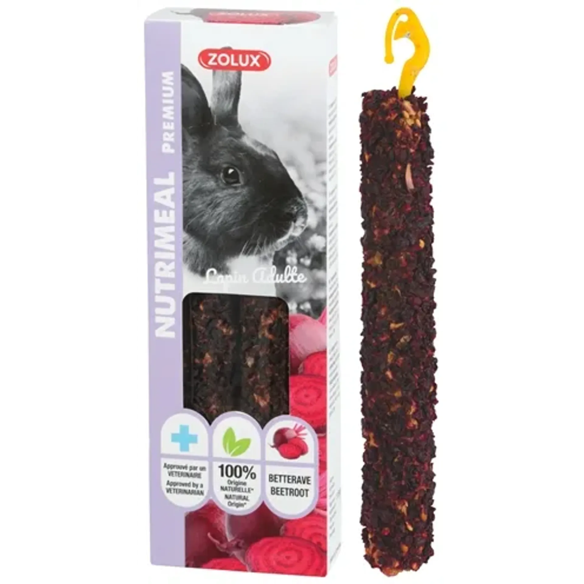 ZOLUX NUTRIMEAL STICK KONIJN RODE BIET 115 GR 2 ST