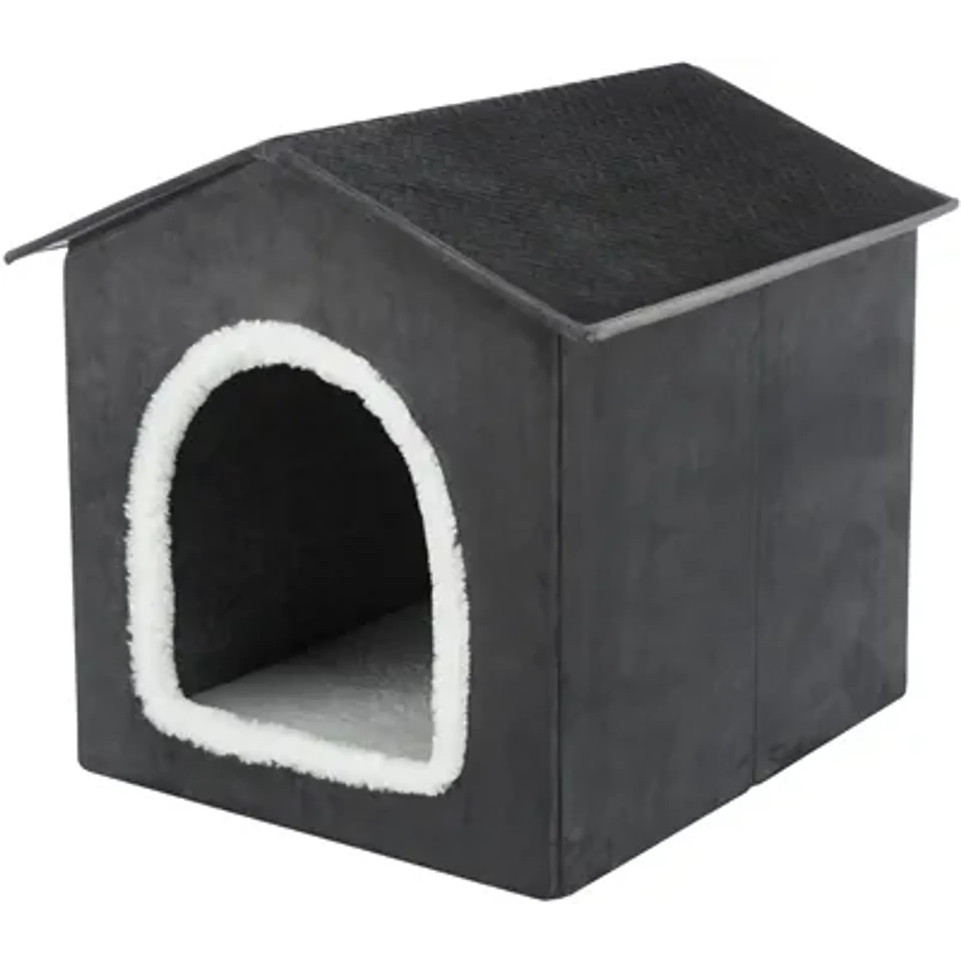 TRIXIE HONDENMAND / KATTENMAND HUIS LIVIA GRIJS / WIT 50X50X54 CM