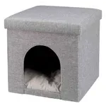 TRIXIE POEF KATTENMAND RELAX-IGLO ALOIS GRIJS 40X40X38 CM TRIXIE POEF KATTENMAND RELAX-IGLO ALOIS GRIJS 40X40X38 CM