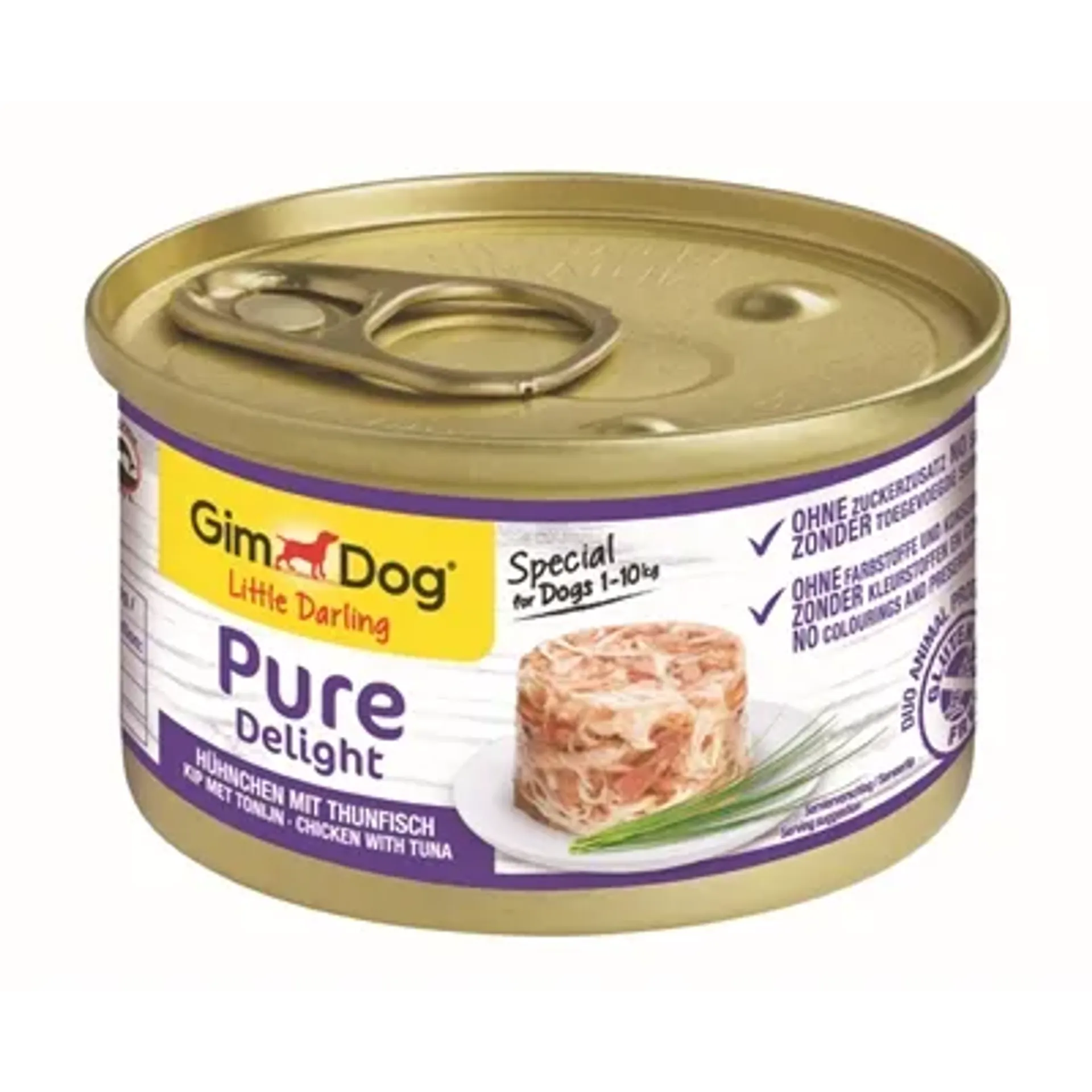 GIMDOG LITTLE DARLING PURE DELIGHT KIP / TONIJN 12X85 GR