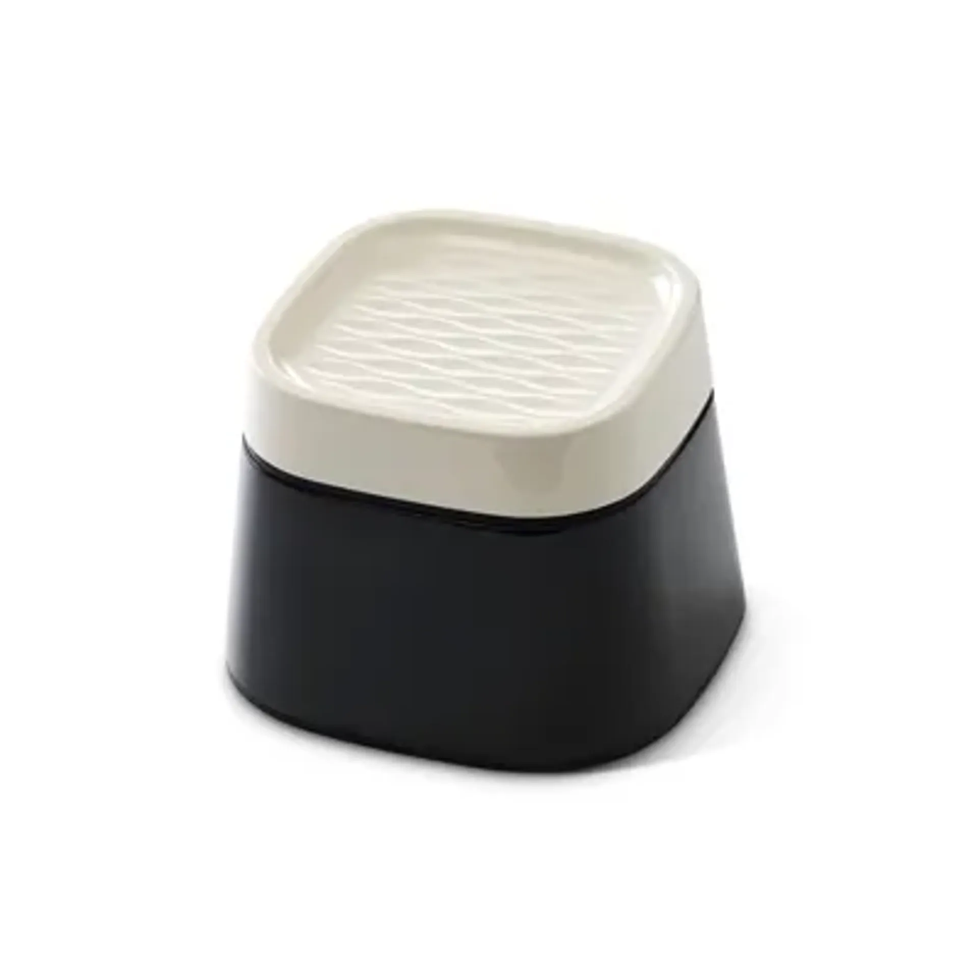 SAVIC ERGO CUBE VOERBAK CREME / ZWART 22X22X16 CM