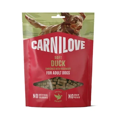 CARNILOVE SOFT SNACK DUCK / ROSEMARY 200 GR CARNILOVE SOFT SNACK DUCK / ROSEMARY 200 GR