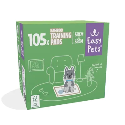 EASYPETS PUPPY TRAINING PADS BAMBOO 58X58 CM 105 ST EASYPETS PUPPY TRAINING PADS BAMBOO 58X58 CM 105 ST