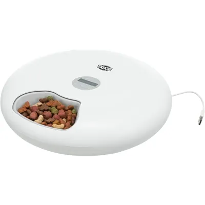 TRIXIE VOERAUTOMAAT TX5+1 6 MAALTIJDEN 180 ML WIT 32X32X8 CM TRIXIE VOERAUTOMAAT TX5+1 6 MAALTIJDEN 180 ML WIT 32X32X8 CM