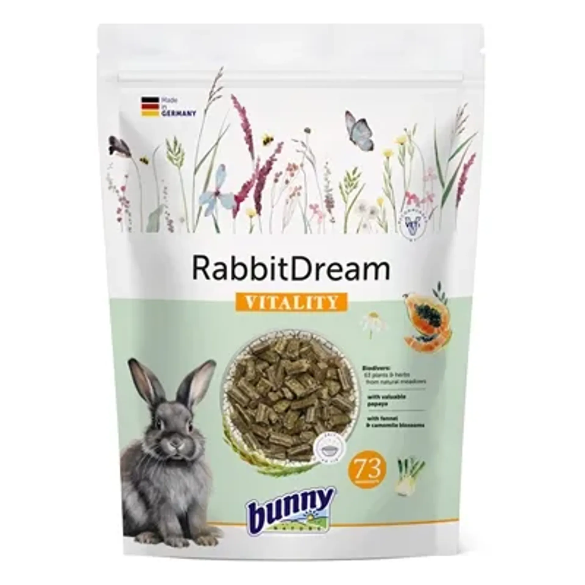 BUNNY NATURE KONIJNENDROOM VITALITY 1,5 KG