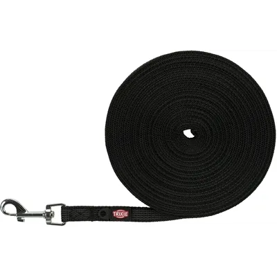 TRIXIE HONDENRIEM SLEEPLIJN MET RUBBER BEKLEED ZWART 10 MTRX1,5 CM TRIXIE HONDENRIEM SLEEPLIJN MET RUBBER BEKLEED ZWART 10 MTRX1,5 CM