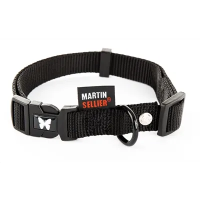MARTIN HALSBAND VERSTELBAAR NYLON ZWART 45-65X2,5 CM MARTIN HALSBAND VERSTELBAAR NYLON ZWART 45-65X2,5 CM