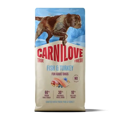 CARNILOVE TRUE FRESH ADULT ALL BREEDS FISH / TURKEY 12 KG CARNILOVE TRUE FRESH ADULT ALL BREEDS FISH / TURKEY 12 KG