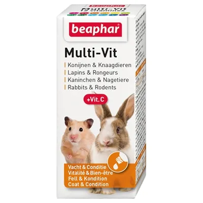 BEAPHAR MULTI-VITAMINE KNAAGDIER EN KONIJNEN 20 ML BEAPHAR MULTI-VITAMINE KNAAGDIER EN KONIJNEN 20 ML