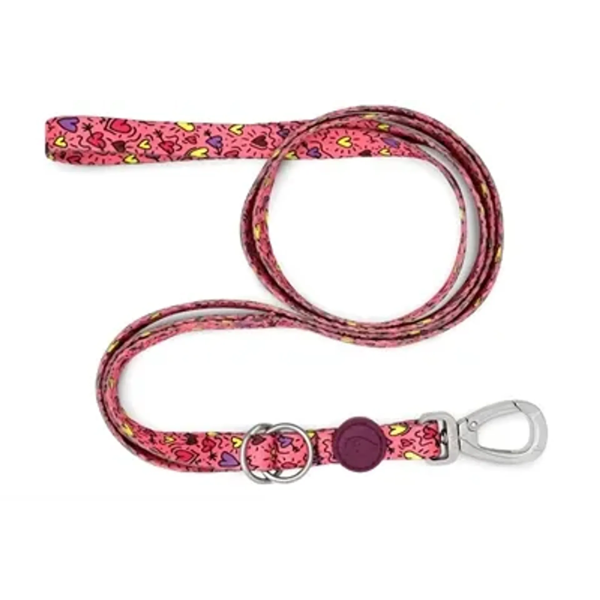 MORSO HONDENRIEM VERSTELBAAR GERECYCLED PINK THINK ROZE 75-230X1,5 CM 4-20 KG