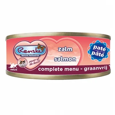 RENSKE KAT VERS BEREID PATE ZALM GRAANVRIJ 24X70 GR RENSKE KAT VERS BEREID PATE ZALM GRAANVRIJ 24X70 GR