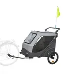 TRIXIE FIETSKAR OPVOUWBAAR SNELVOUW FUNCTIE TOT 45KG GRIJS XL 87,5X93/150X97 CM TRIXIE FIETSKAR OPVOUWBAAR SNELVOUW FUNCTIE TOT 45KG GRIJS XL 87,5X93/150X97 CM