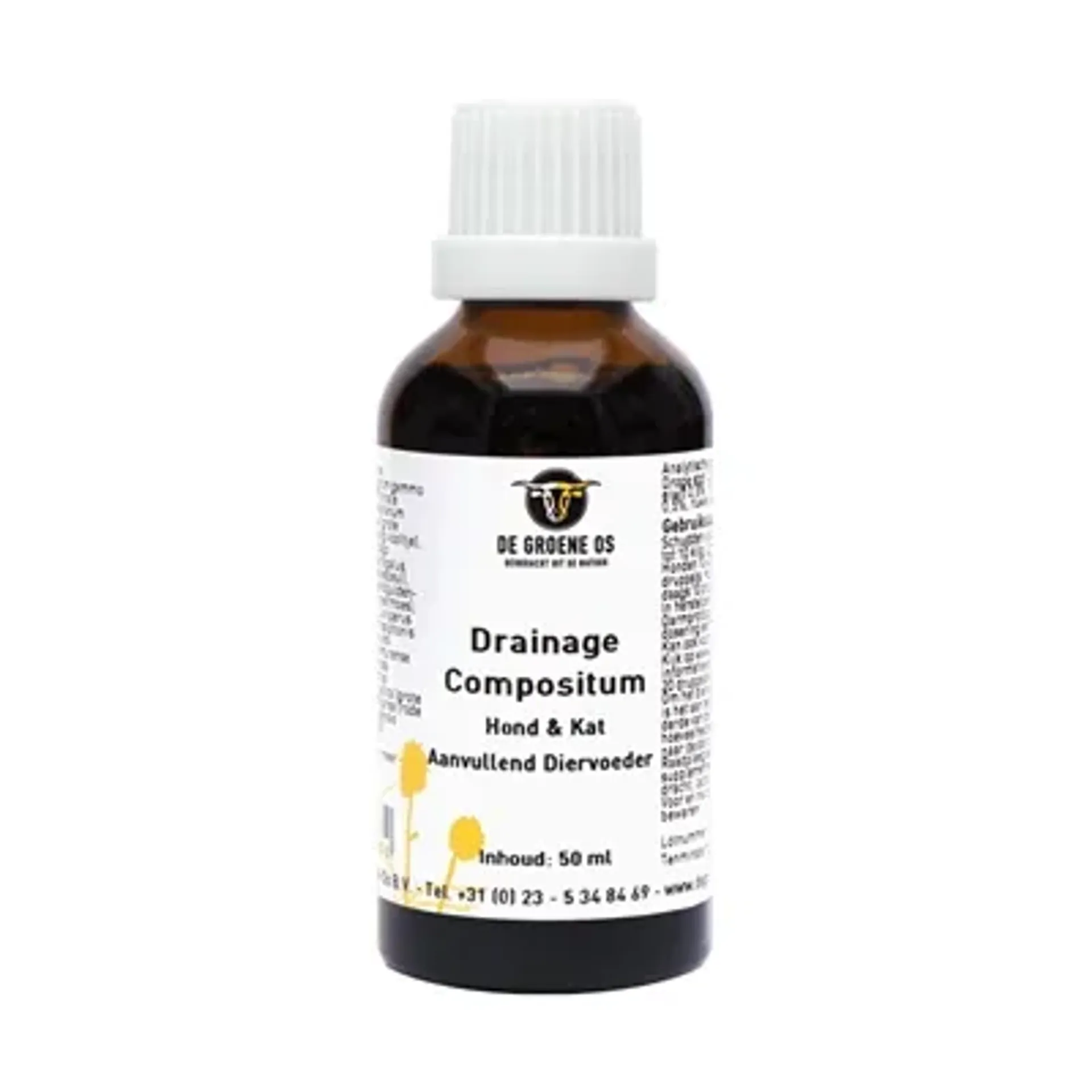 DE GROENE OS DRAINAGE COMPOSITUM HOND / KAT 50 ML