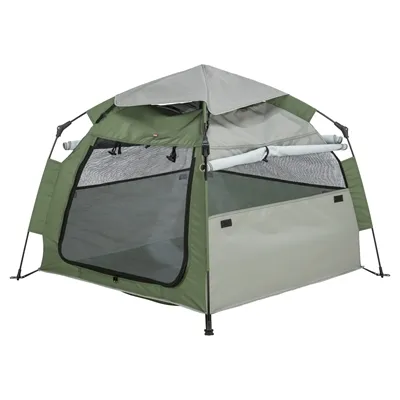 TRIXIE HONDENTENT POP-UP OLIJFGROEN / BEIGE 100X100X80 CM TRIXIE HONDENTENT POP-UP OLIJFGROEN / BEIGE 100X100X80 CM