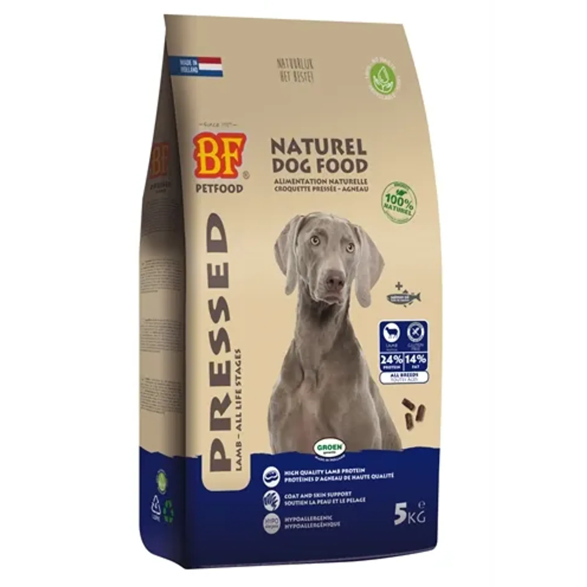 BF PETFOOD GEPERST LAM / RIJST PREMIUM 5 KG
