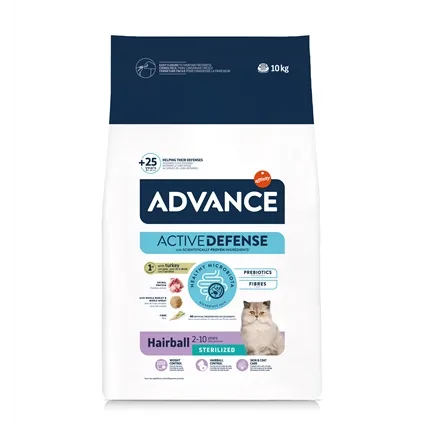 ADVANCE CAT STERILIZED HAIRBALL 10 KG ADVANCE CAT STERILIZED HAIRBALL 10 KG