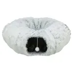 TRIXIE HARVEY PLUCHE SPEELTUNNEL / DONUT WIT / GRIJS 160X25 CM TRIXIE HARVEY PLUCHE SPEELTUNNEL / DONUT WIT / GRIJS 160X25 CM