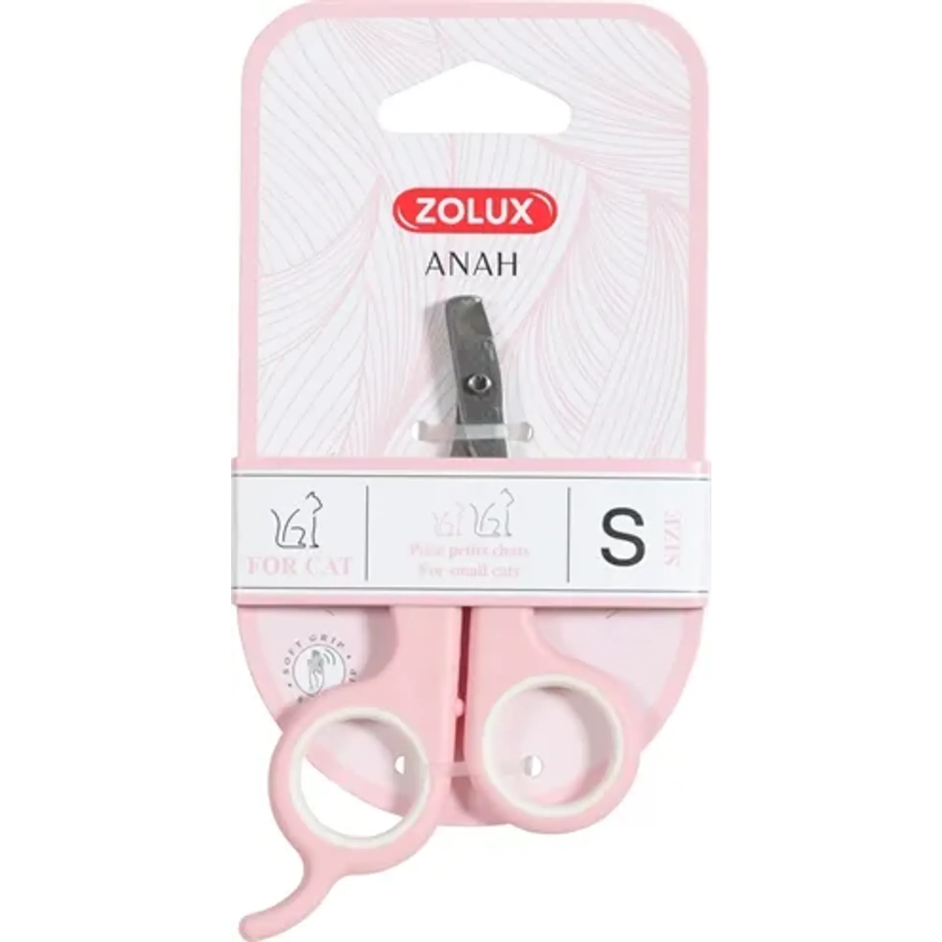 ZOLUX ANAH NAGELSCHAAR ROZE / WIT 7X1X10,5 CM