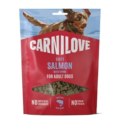 CARNILOVE SOFT SNACK SALMON / THYME 200 GR CARNILOVE SOFT SNACK SALMON / THYME 200 GR