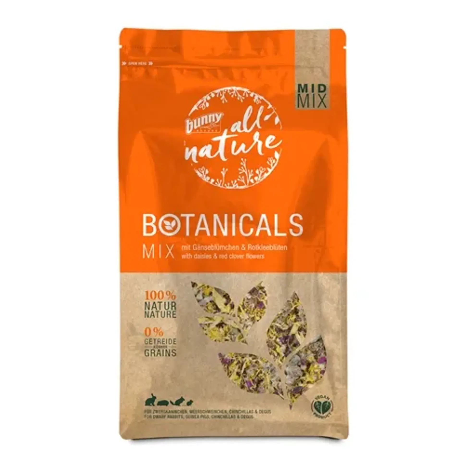 BUNNY NATURE BOTANICALS MIDI MIX MADELIEF / RODE KLAVER BLOESEM 120 GR