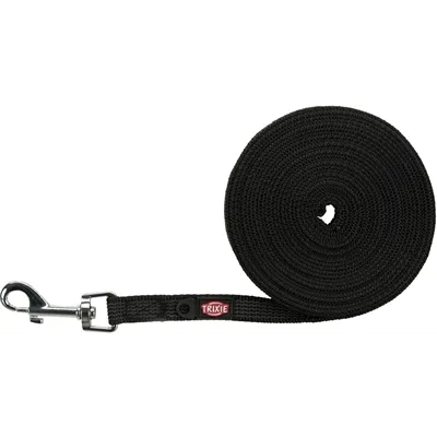 TRIXIE HONDENRIEM SLEEPLIJN MET RUBBER BEKLEED ZWART 5 MTRX1,5 CM TRIXIE HONDENRIEM SLEEPLIJN MET RUBBER BEKLEED ZWART 5 MTRX1,5 CM