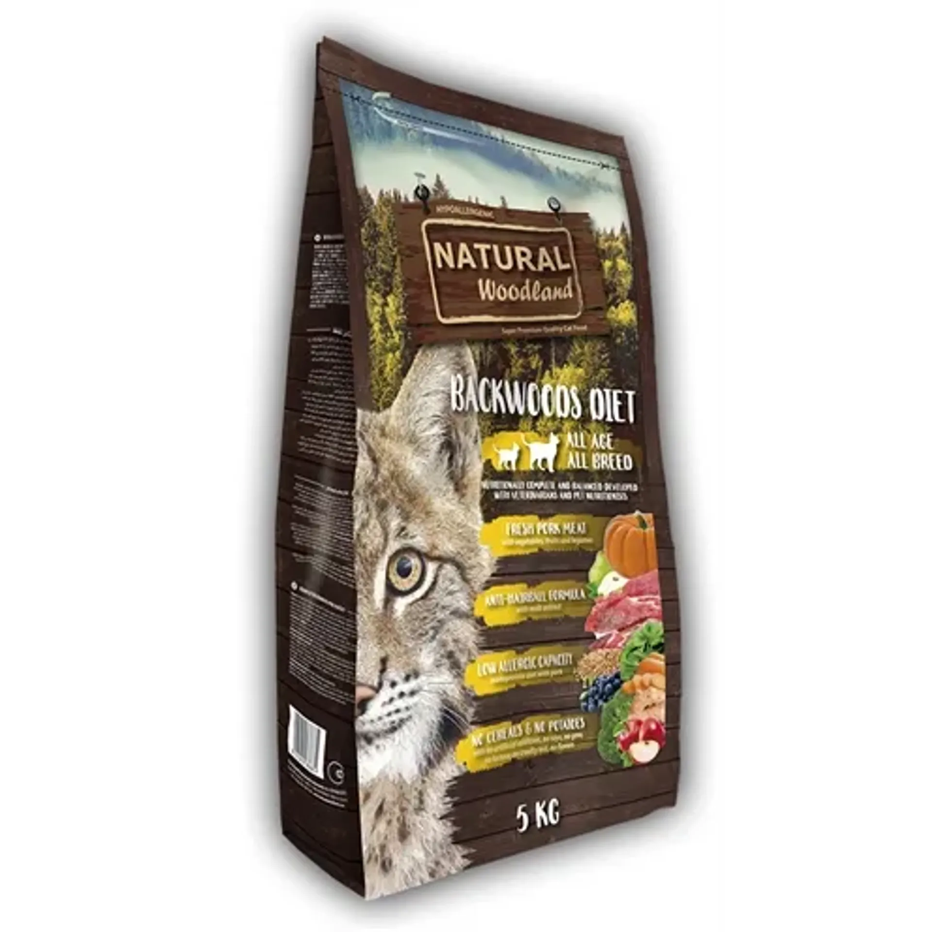 NATURAL WOODLAND CAT / KITTEN BACKWOODS DIET 5 KG