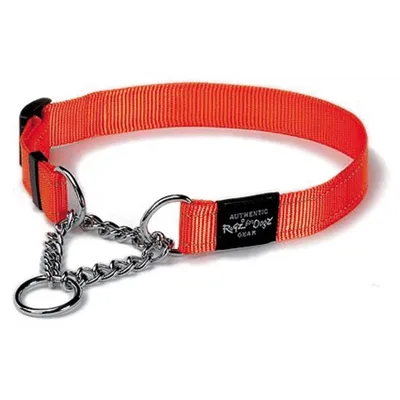 ROGZ FOR DOGS LUMBERJACK HALFSLIP HALSBAND ORANJE 25 MMX43-73 CM ROGZ FOR DOGS LUMBERJACK HALFSLIP HALSBAND ORANJE 25 MMX43-73 CM