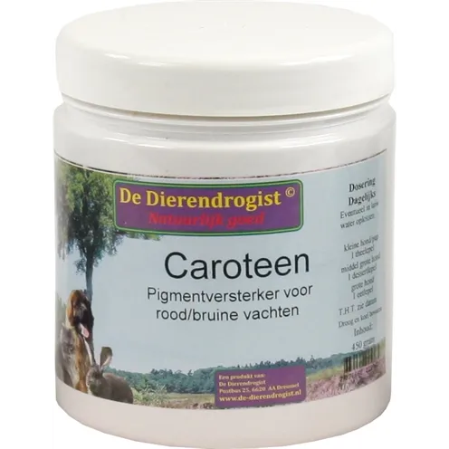 DIERENDROGIST CAROTEEN PIGMENTVERSTERKER 450 GR DIERENDROGIST CAROTEEN PIGMENTVERSTERKER 450 GR
