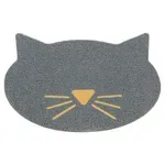 TRIXIE KATTENBAKMAT KATTENKOP PVC LICHTGRIJS 60X50 CM TRIXIE KATTENBAKMAT KATTENKOP PVC LICHTGRIJS 60X50 CM