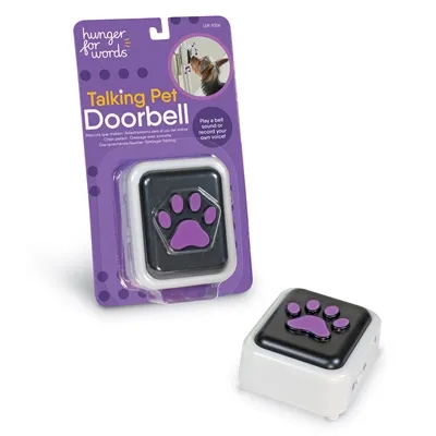 HUNGER FOR WORDS TALKING PET DOORBELL 10,2X19,1X4,1 CM HUNGER FOR WORDS TALKING PET DOORBELL 10,2X19,1X4,1 CM