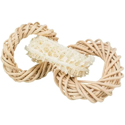 TRIXIE LUFFARING MET ROTAN-EN MAÏSBLAD RING NATUREL 13X13 CM TRIXIE LUFFARING MET ROTAN-EN MAÏSBLAD RING NATUREL 13X13 CM